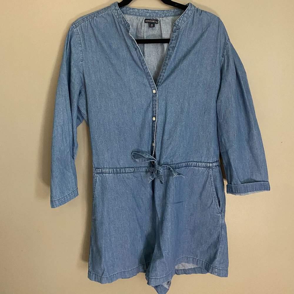 J Crew Denim Jumpsuit